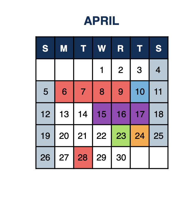 School Calender Roosevelt Elementary School